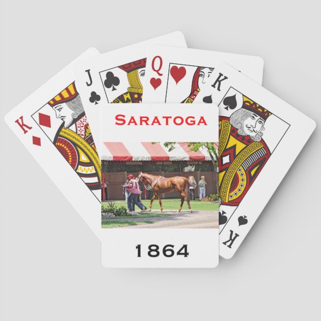 Staatsflagge im Saratoga-Paddock Spielkarten (Rückseite)
