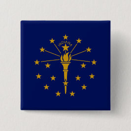 Staatsflagge in Indiana Button