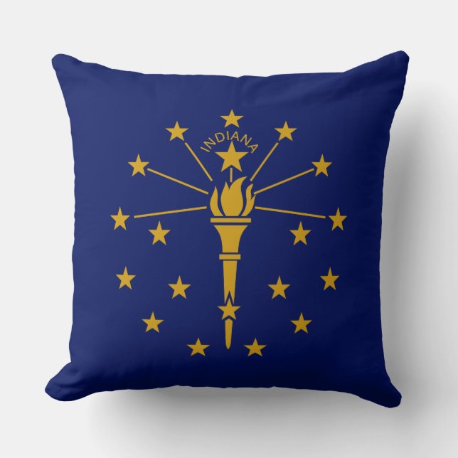 Staatsflagge in Indiana Kissen (Vorderseite)