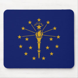 Staatsflagge in Indiana Mousepad
