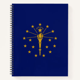 Staatsflagge in Indiana Notizbuch
