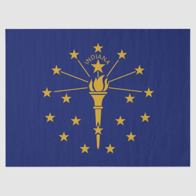 Staatsflagge in Indiana Seidenpapier (Vorderseite)