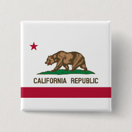 Staatsflagge in Kalifornien Button