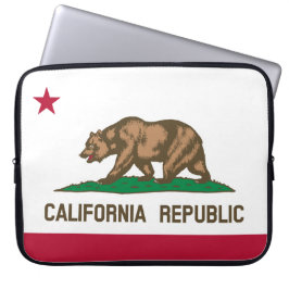 Staatsflagge in Kalifornien Laptopschutzhülle