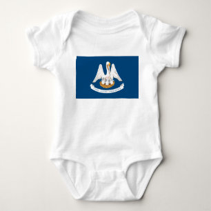 Staatsflagge in Louisiana Baby Strampler
