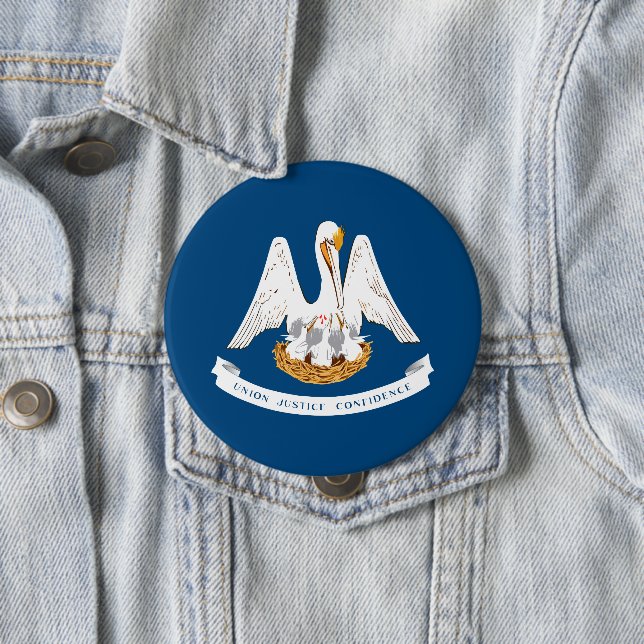 Staatsflagge in Louisiana Button (Beispiel)