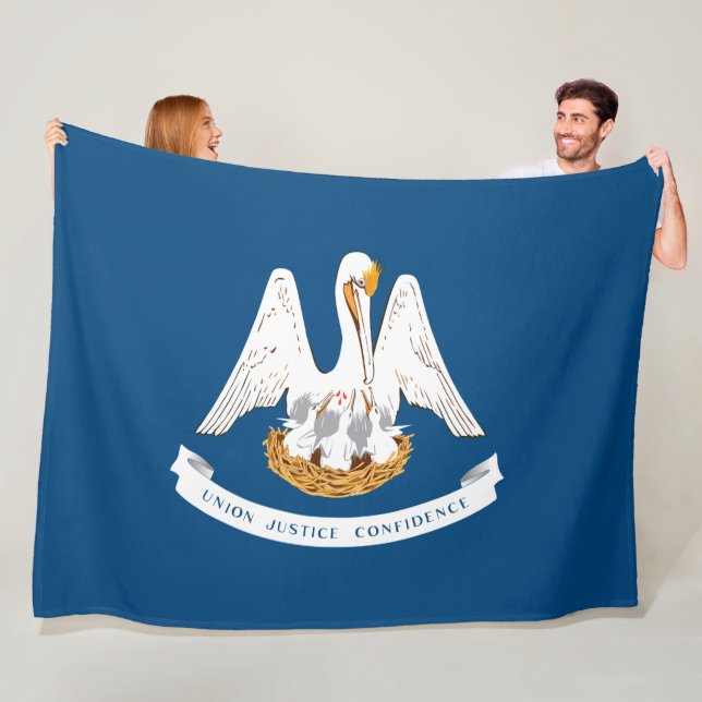 Staatsflagge in Louisiana Fleecedecke (Beispiel)