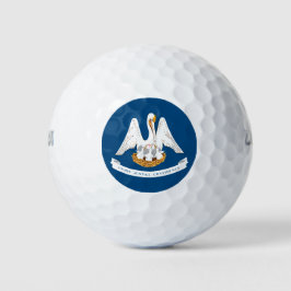 Staatsflagge in Louisiana Golfball