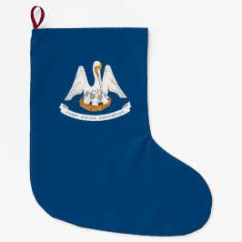 Staatsflagge in Louisiana Großer Weihnachtsstrumpf