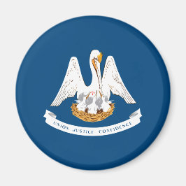 Staatsflagge in Louisiana Magnet