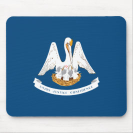 Staatsflagge in Louisiana Mousepad