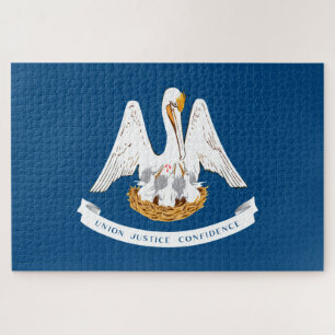 Staatsflagge in Louisiana Puzzle