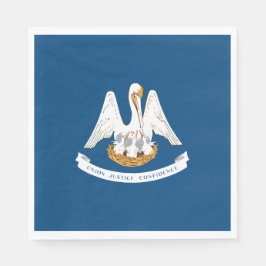Staatsflagge in Louisiana Serviette