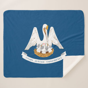 Staatsflagge in Louisiana Sherpadecke