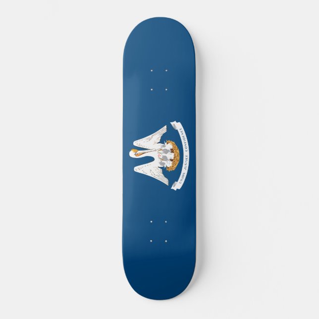 Staatsflagge in Louisiana Skateboard (Vorderseite)