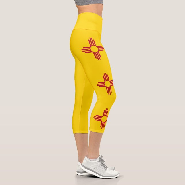 Staatsflagge in Mexiko Capri Leggings (Rechts)