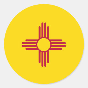 Staatsflagge in Mexiko Runder Aufkleber