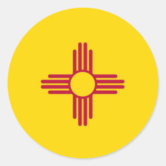 Staatsflagge in Mexiko Runder Aufkleber