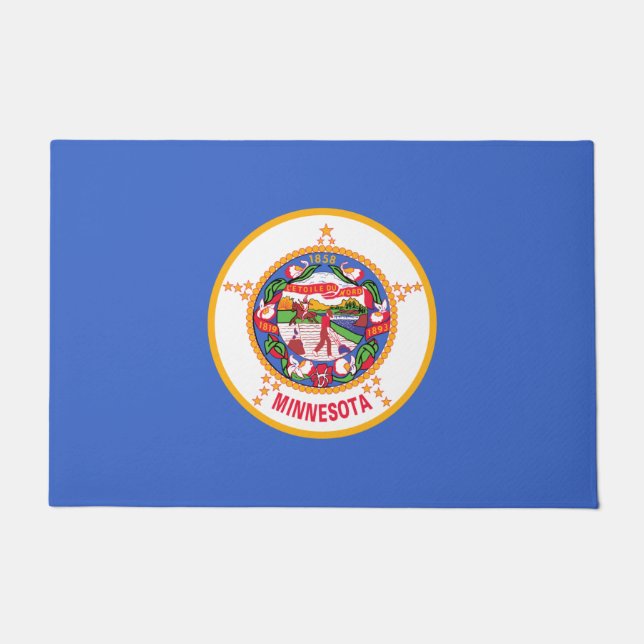 Staatsflagge in Minnesota Fußmatte (Vorderseite)