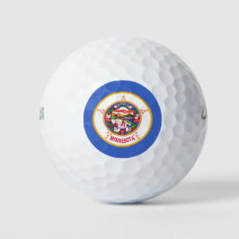 Staatsflagge in Minnesota Golfball