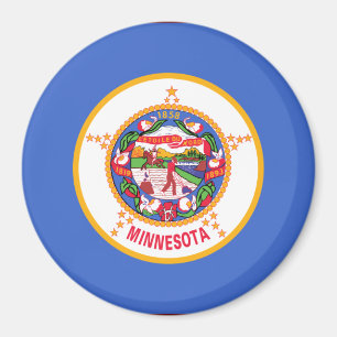 Staatsflagge in Minnesota Magnet