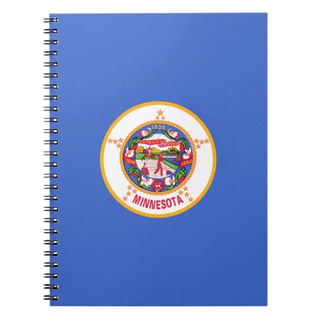 Staatsflagge in Minnesota Notizblock (Vorderseite)