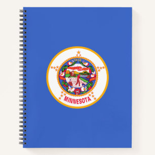 Staatsflagge in Minnesota Notizbuch