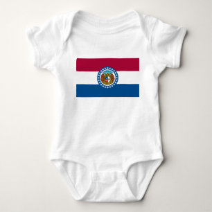 Staatsflagge in Missouri Baby Strampler