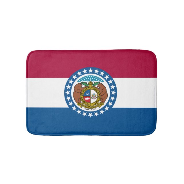 Staatsflagge in Missouri Badematte (Vorderseite)