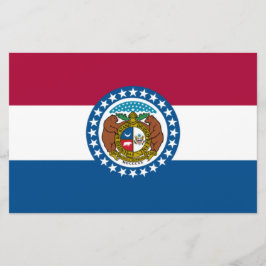 Staatsflagge in Missouri Briefpapier