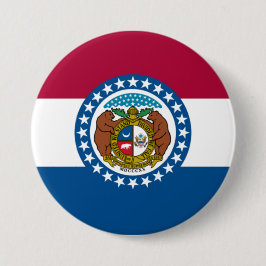 Staatsflagge in Missouri Button