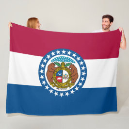 Staatsflagge in Missouri Fleecedecke
