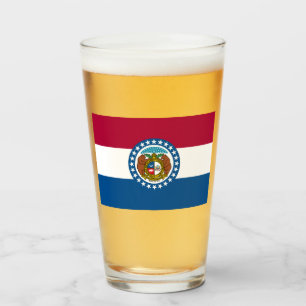 Staatsflagge in Missouri Glas
