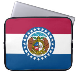 Staatsflagge in Missouri Laptopschutzhülle