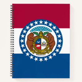 Staatsflagge in Missouri Notizbuch
