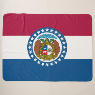 Staatsflagge in Missouri Sherpadecke
