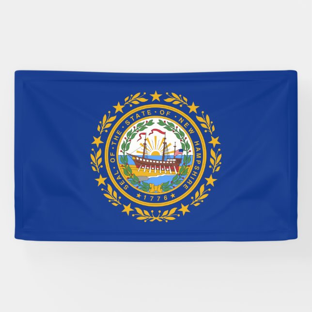 Staatsflagge in New Hampshire Banner (Horizontal)