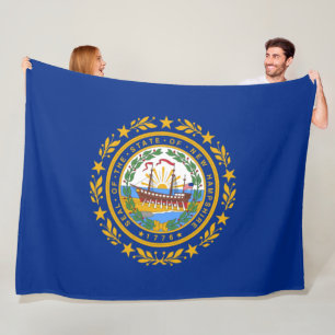 Staatsflagge in New Hampshire Fleecedecke
