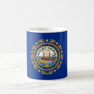 Staatsflagge in New Hampshire Kaffeetasse