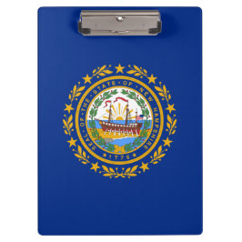 Staatsflagge in New Hampshire Klemmbrett