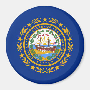 Staatsflagge in New Hampshire Magnet