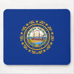 Staatsflagge in New Hampshire Mousepad