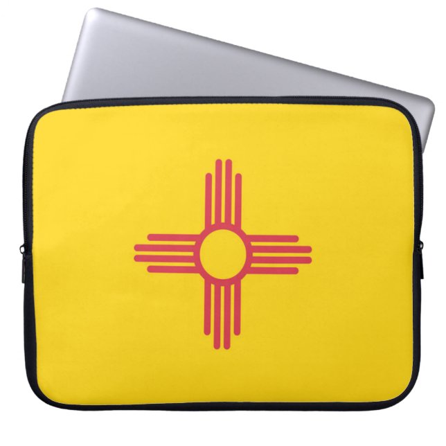 Staatsflagge in New Mexico, USA Laptopschutzhülle (Vorderseite)