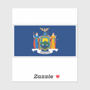 Staatsflagge in New York Aufkleber