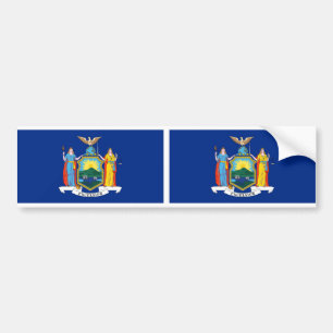 Staatsflagge in New York Autoaufkleber