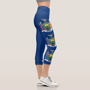 Staatsflagge in New York Capri Leggings