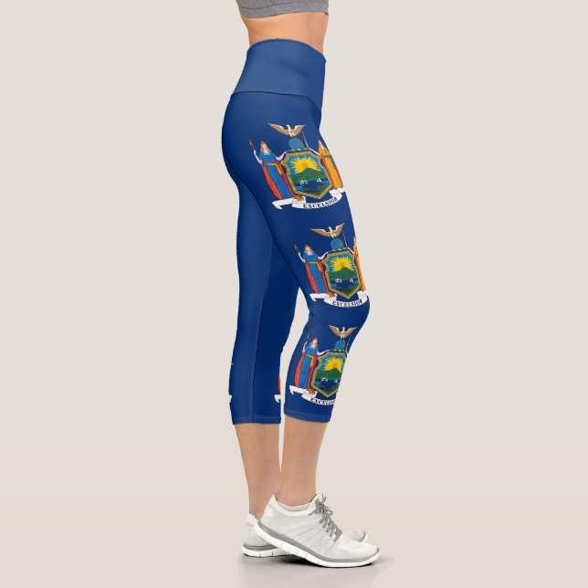 Staatsflagge in New York Capri Leggings (Rechts)