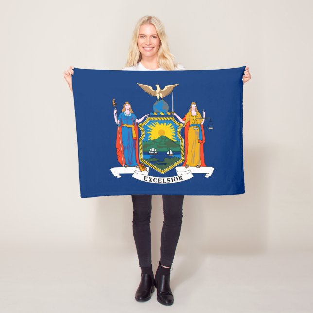 Staatsflagge in New York Fleecedecke (Beispiel)
