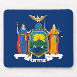 Staatsflagge in New York Mousepad