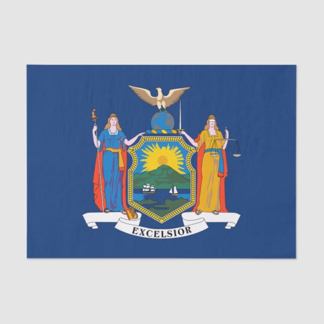 Staatsflagge in New York Seidenpapier (Vorderseite)